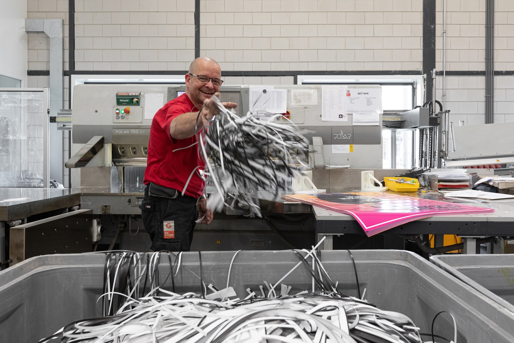 Papierrecyling bij De Groot Drukkerij